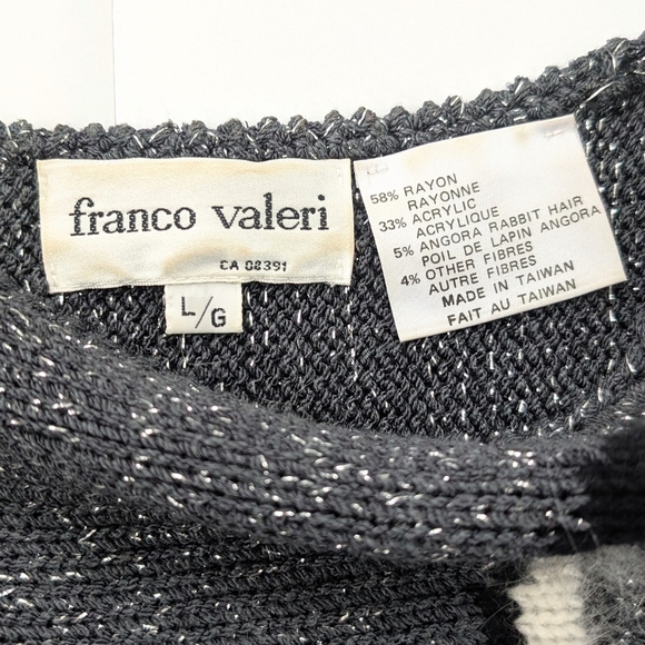 Vintage Women's Franco Valeri Sweater With Angora Wool ~ Size Large - Picture 7 of 8